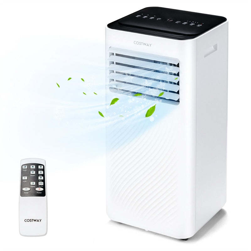 8000 BTU Portable Air Conditioner 4-in-1 AC Cooling Unit with Remote Control, Dehumidifier, Sleep Mode, Window Kit, Personal AC Unit for Bedroom