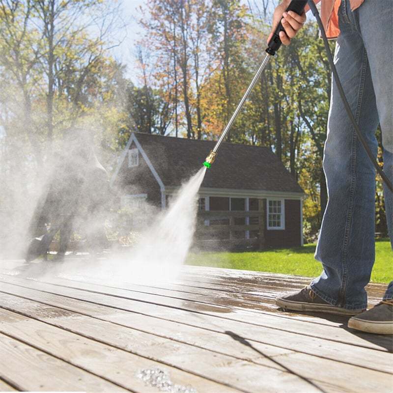3500PSI Electric Pressure Washer, 2.6GPM 1800W Portable High Power Washer Machine with Foam Cannon & 4 Nozzles for Car Fence Cleaning
