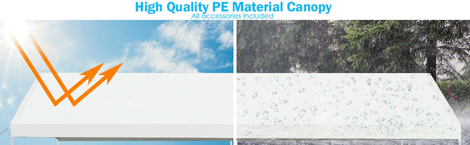 10 x 20 Feet Heavy Duty Portable Carport Outdoor Car Canopy Garage Shelter