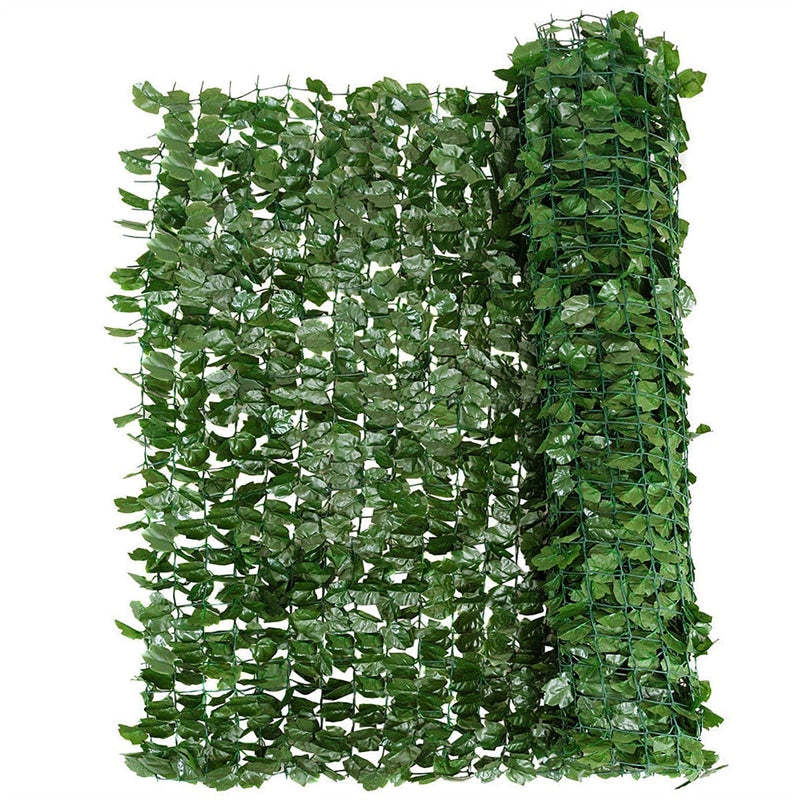 Faux Ivy Privacy Fence Screen, Artificial Decorative Hedge Panel, Vine Leaf Greenery Fence Cover for Garden, Patio & Porch Decor