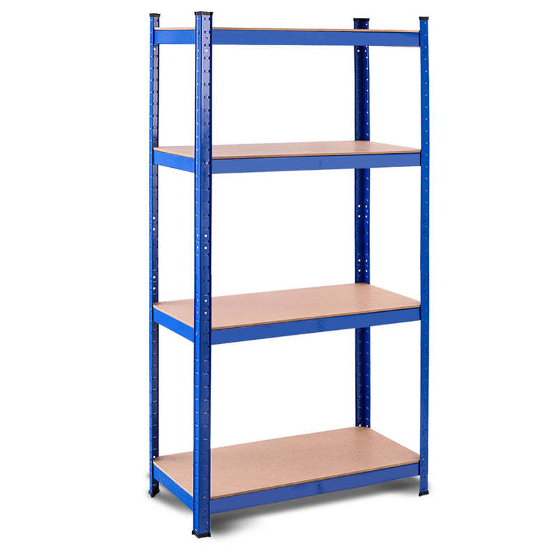 63" Heavy Duty Steel Garage Shelving Unit 4-Tier Adjustable Tool Storage Shelves Boltless Shelving Organizer Rack for Home Office Warehouse