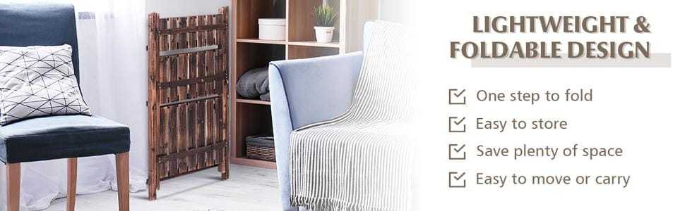 3 Tier Folding Wood Plant Stand Flower Pot Holder Display Rack Foldable Rustic Ladder Shelf for Home Patio Balcony Garden