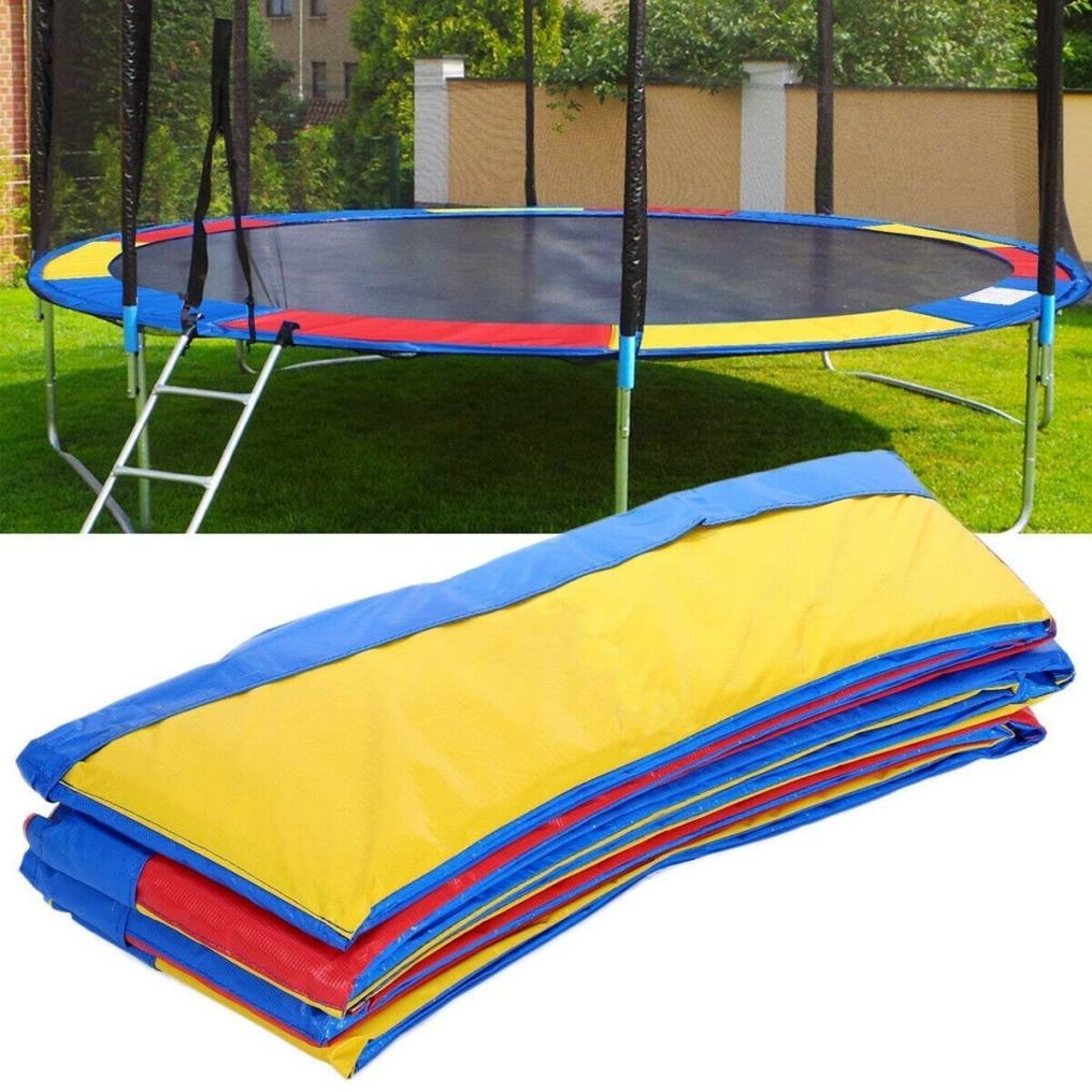 15 Ft Colorful Round Trampoline Safety Pad Frame Pad Spring Cover