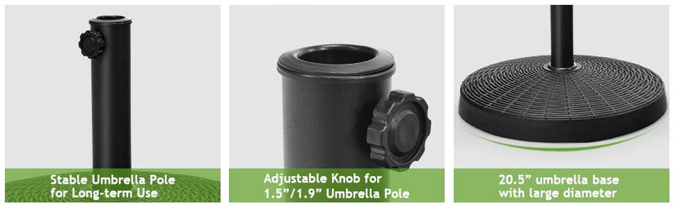 49 LBS Round Wicker Resin Patio Umbrella Base Stand