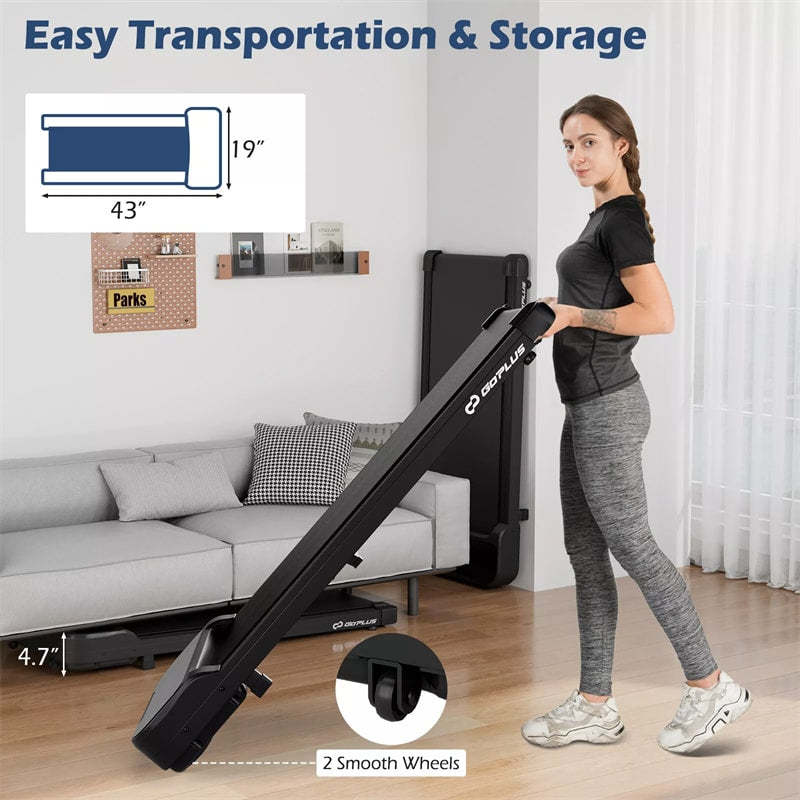 3-in-1 Walking Pad Under Desk Treadmill 2.5HP with Remote, LED Display & 3 Countdown Modes, Portable Compact Jogging Machine for Home/Office