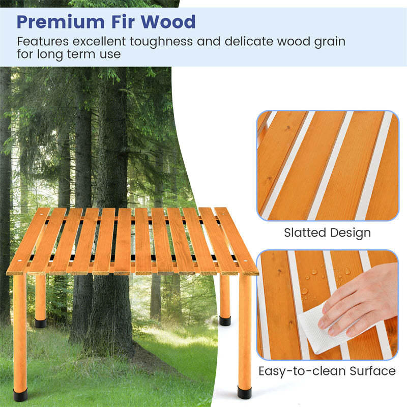 27" Square Roll-up Camping Table Folding Picnic Table with Carrying Bag for Outdoors Fishing Cooking BBQ Party Lawn Patio Garden