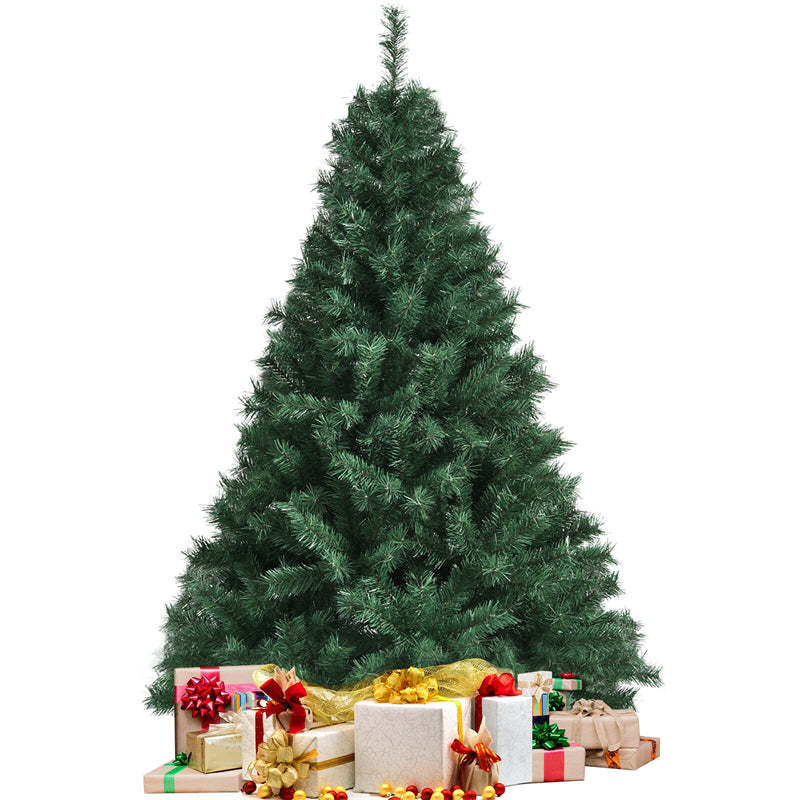 5ft Purely Green Hinged Artificial Christmas Tree with Metal Stand