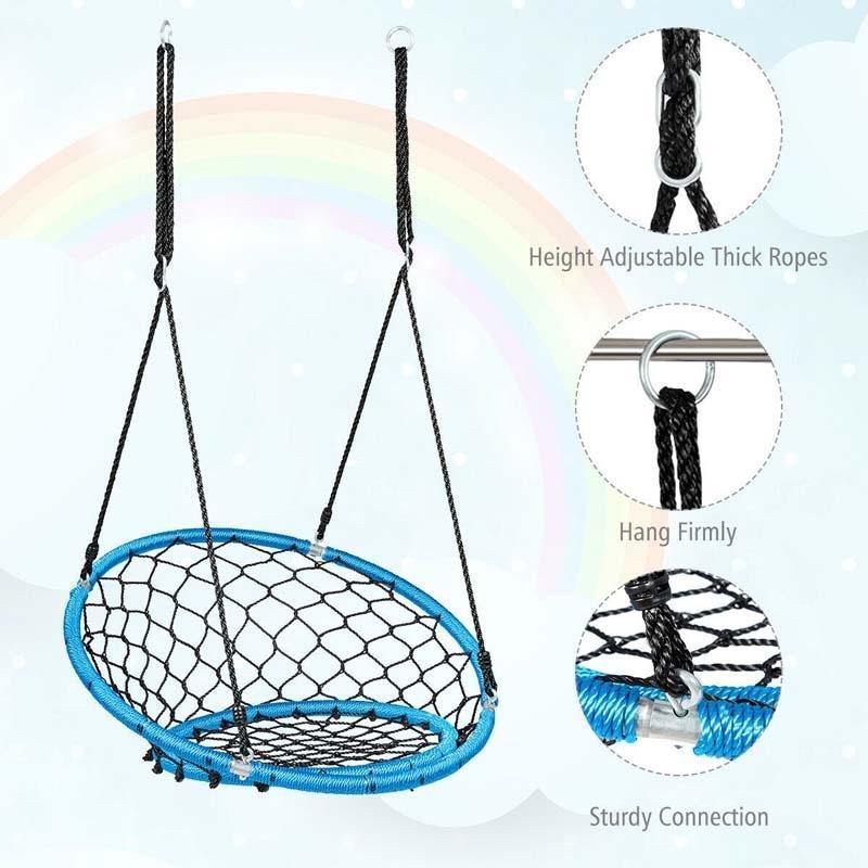 35.5" Kids Indoor Outdoor Round Circle Saucer Swing