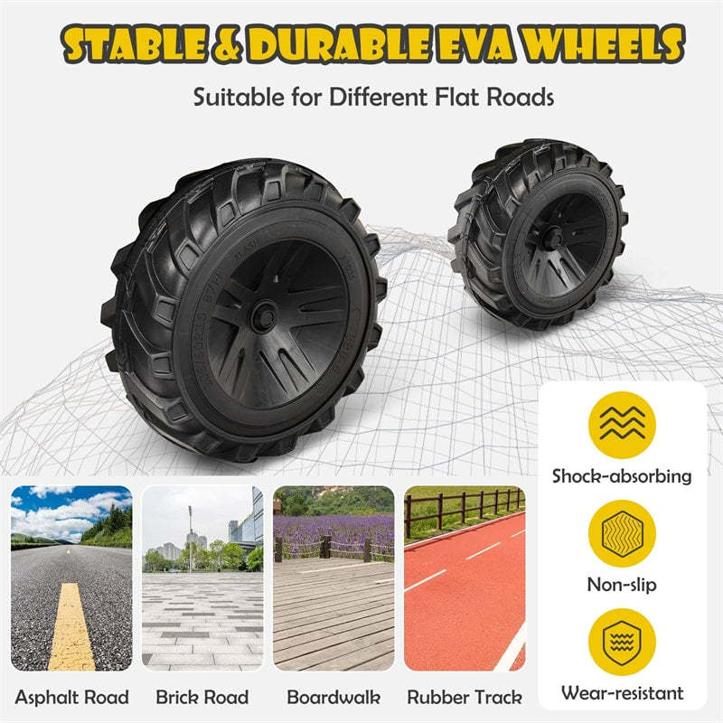 3-in-1 Kids Ride on Tractor Excavator Bulldozer 12V Battery Powered Electric Vehicle