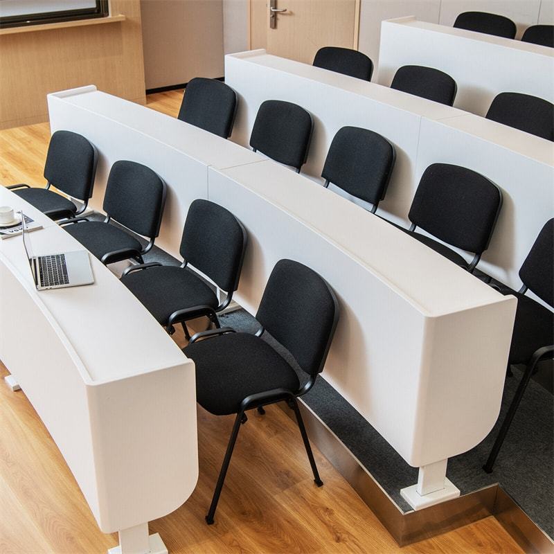 2-Pack Stackable Conference Chairs, Office Guest Chairs with Metal Frames & Padded Cushions, Ergonomic Reception Chairs for Waiting & Meeting Rooms