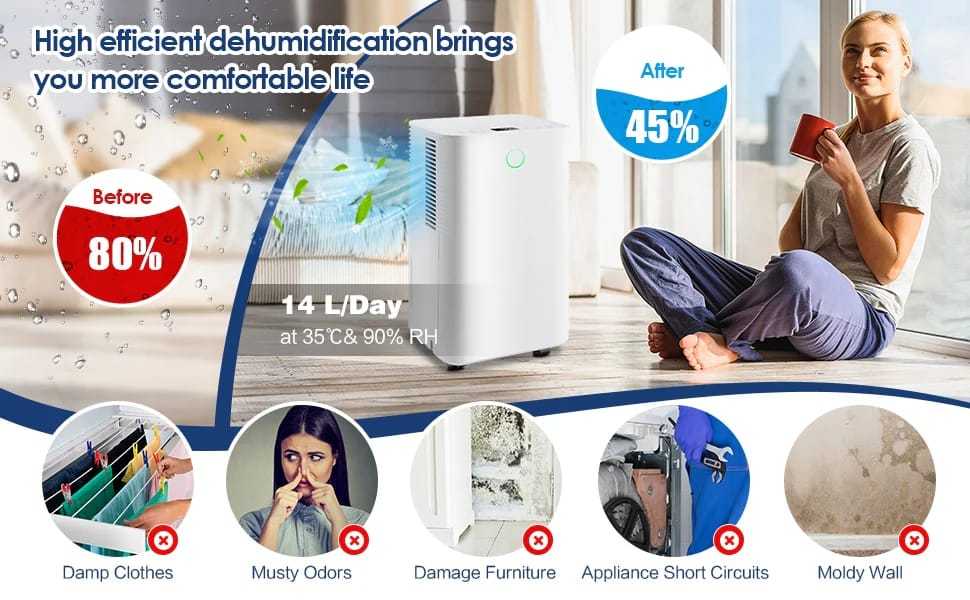 2000 Sq.Ft. 32-Pint Dehumidifier with Drain Hose, Auto Defrost, 3 Working Modes, 24H Timer & Child Lock for Basement, Bedroom, Garage, Office