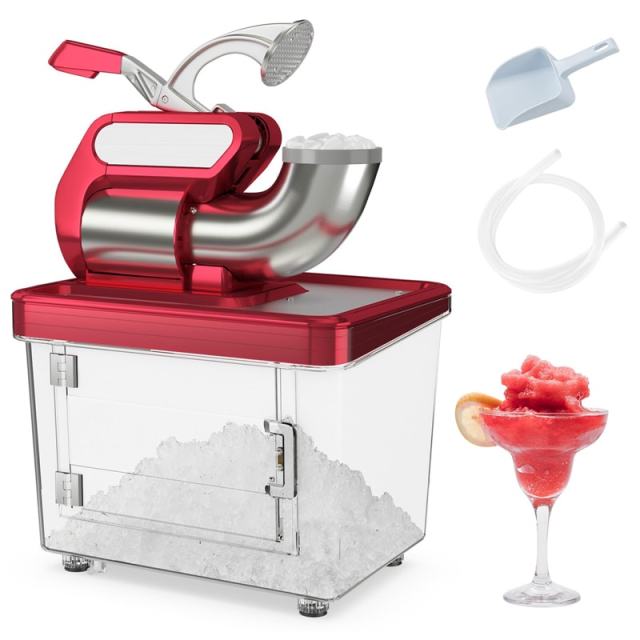 660LBS/H Commercial Snow Cone Machine, 300W ETL-Approved 120V Electric Ice Shaver with Stainless Steel Dual Blades for Home, Restaurants, Bars