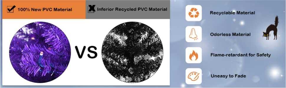 7' Artificial Prelit Purple Halloween Tree with Orange Lights and Pumpkin Ornaments