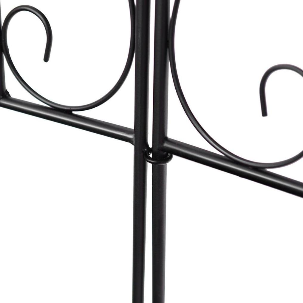 5 PCS 32in x 10ft Folding Decorative Garden Fence with Coated Metal Panels