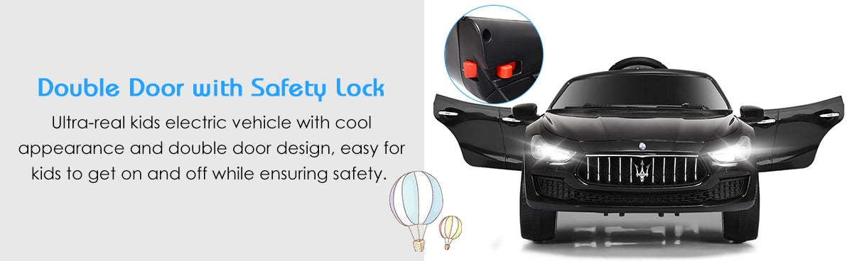 Maserati Gbili Licensed 12V Battery Powered Kids Ride On Car with Remote Control