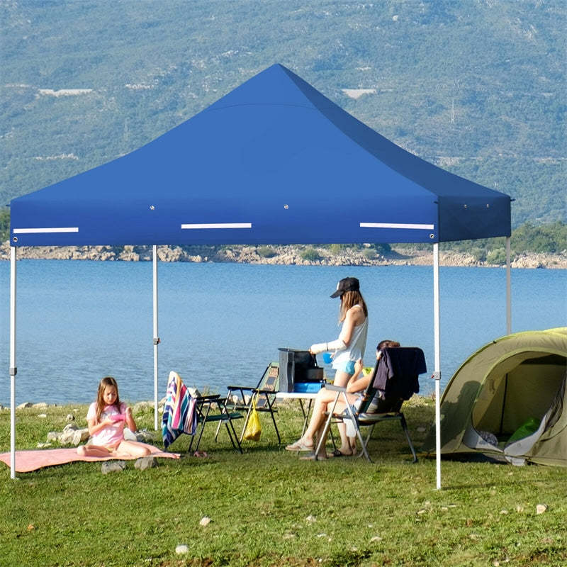 10x10 Pop Up Canopy Tent With 4 Removable Sidewalls, Carry Bag - Instant Setup For Camping, Parties, Markets (White)
