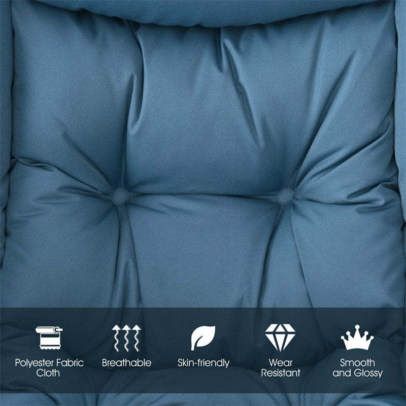 Modern Fabric Lazy Chair Upholstered Accent Sofa Chair Leisure Lounge Armchair with Storage Pocket