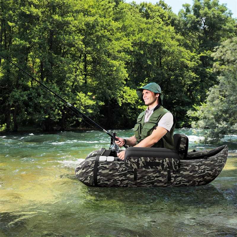 Inflatable Fishing Float With Pump, Fishing Float Tubes For Adults