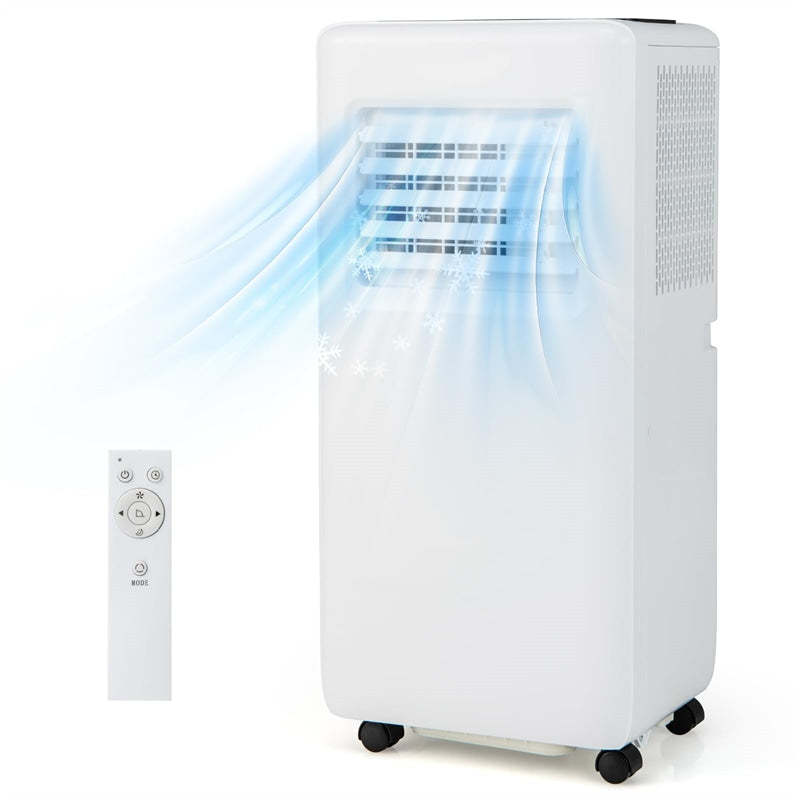 8000BTU Portable Air Conditioner 3-in-1 Quiet AC Unit with Fan, Dehumidifier, Smart Sleep Mode, Remote Control, Window Installation Kit