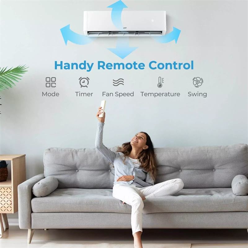 27000 BTU Dual Zone Mini Split Air Conditioner & Heater, 22 SEER2 WiFi Enabled Inverter Split System AC, Works with Alexa & Heat Pump