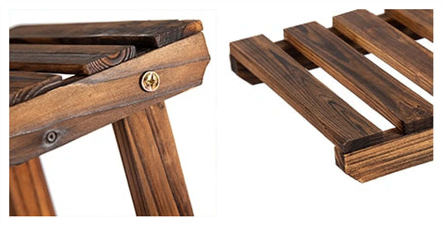 6 Tier Garden Wood Plant Rack Stand Flower Shelf