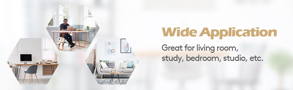 Wooden Home Office Desk White Computer Study Writing Table with Drawer & Cabinet