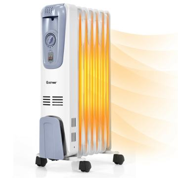 1500W Electric Oil Filled Radiator Space Heater Adjustable