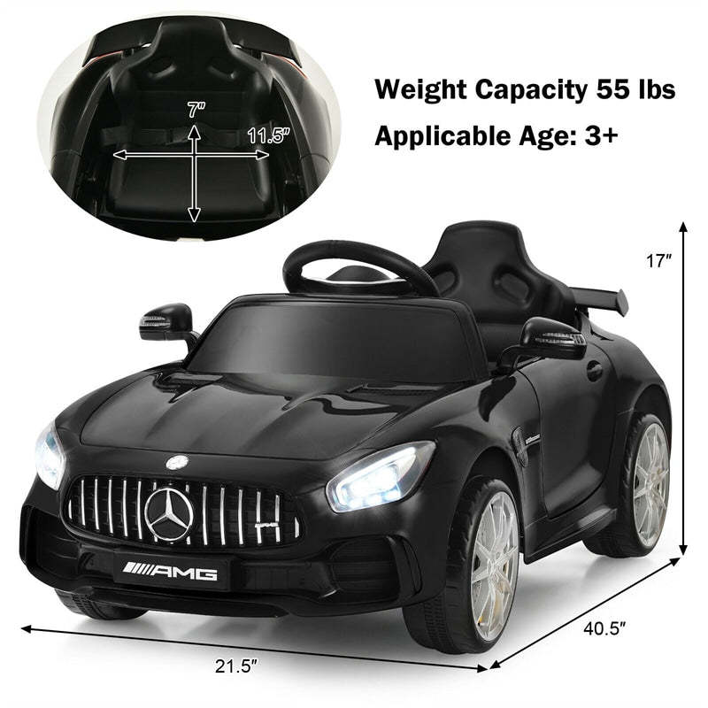 12V Licensed Mercedes Benz GTR Kids Ride On Car with Remote Control