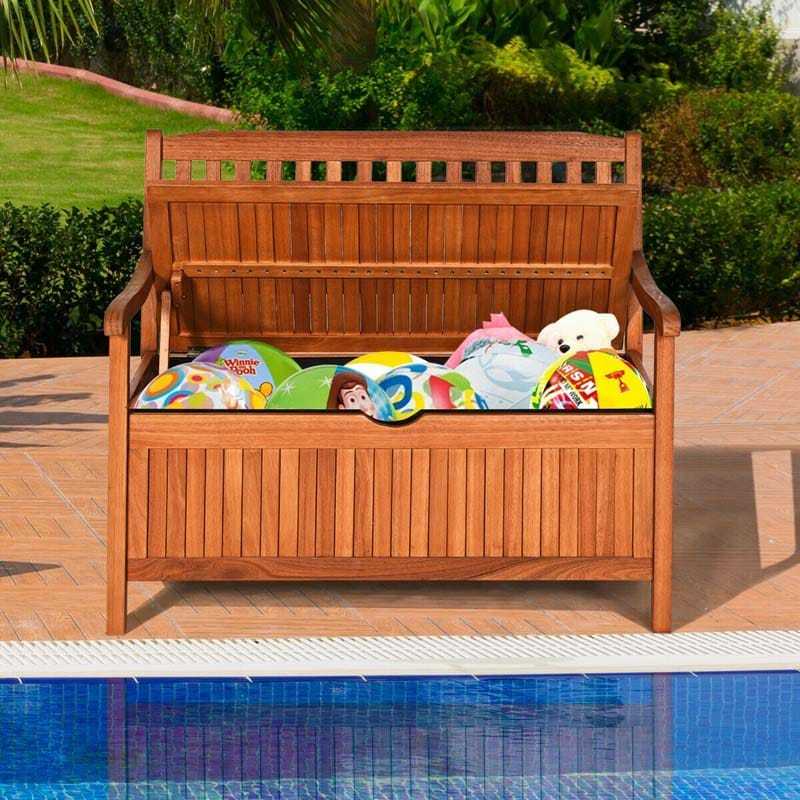 Bestoutdor Storage Deck Box Garden Bench