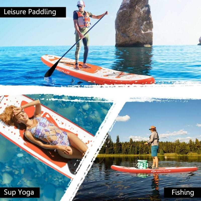 11 Ft Inflatable Stand up Paddle Board with Backpack Aluminum Paddle Pump