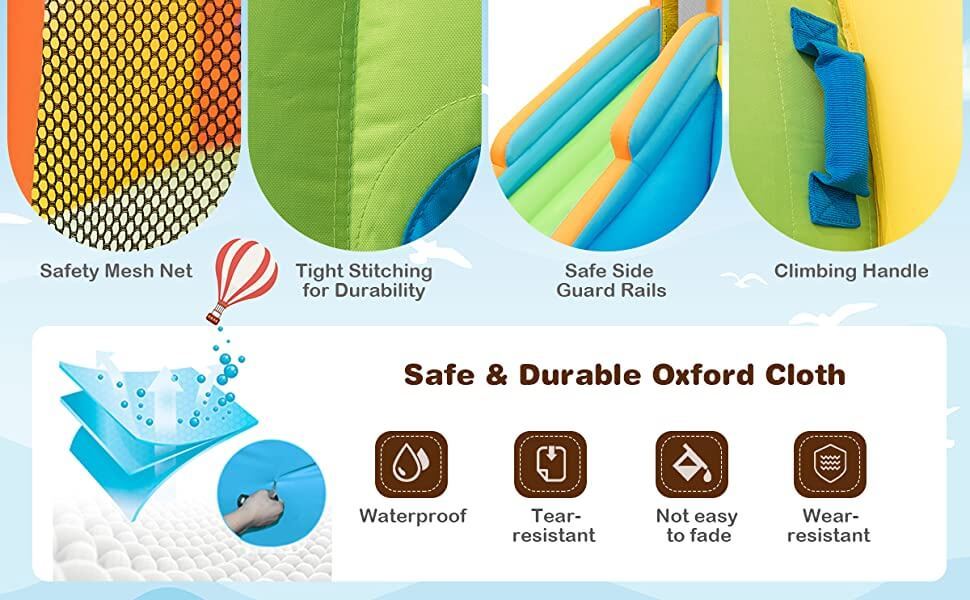 Outdoor Kids Inflatable Water Slide Bouncy Castle without Blower