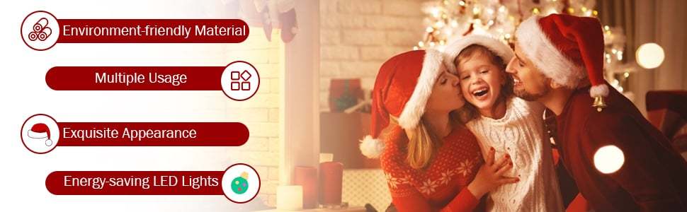 9ft Pre-Lit Snow Flocked Artificial Christmas Garland with 50 LED Lights