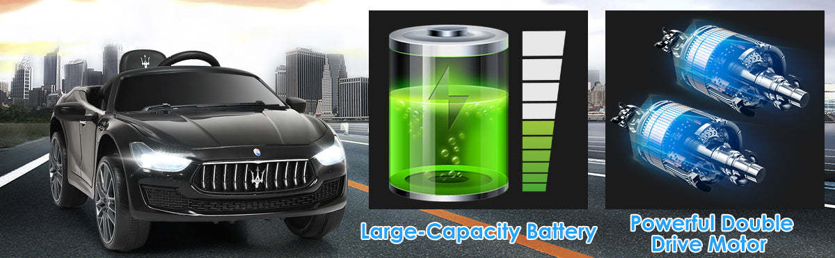 Maserati Gbili Licensed 12V Battery Powered Kids Ride On Car with Remote Control