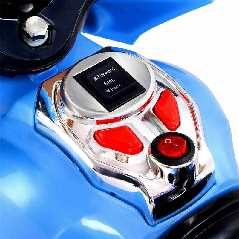 6V Kids Ride-On Motorcycle, Battery Powered 3-Wheel Motorcycle with LED Headlights, Music, Storage Trunk, Electric Motorcycle Toy for Boys/Girls he1