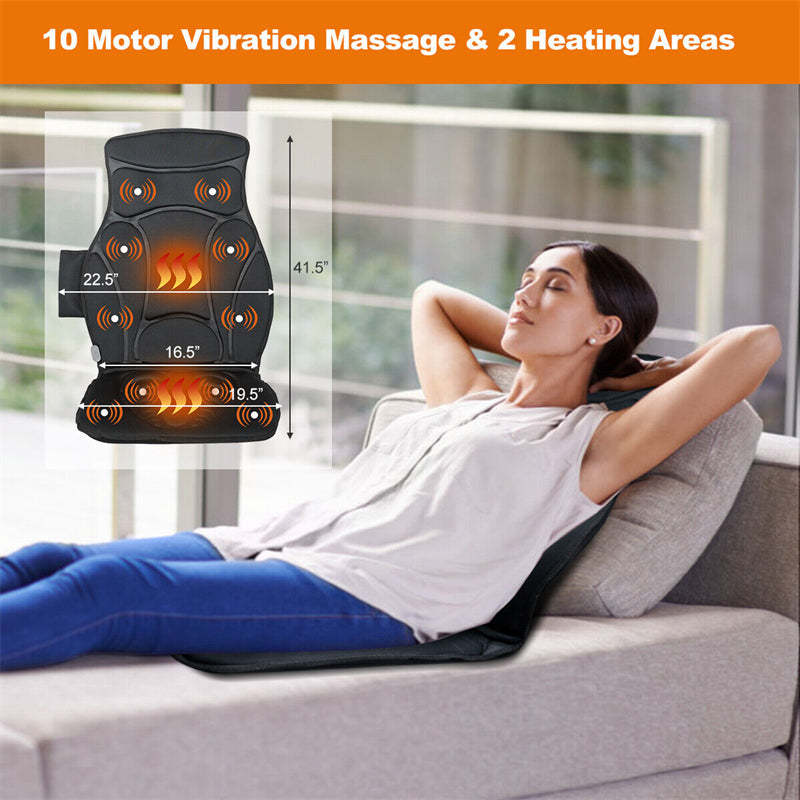 Vibration Massage Car Seat Cushion with 10 Vibration Motors