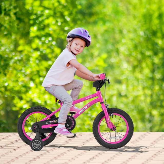 HONEY JOY 14 16 18 Inch Kid's Bike Bicycle Removable Training Wheels for 3-8 Years