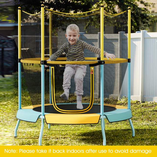 HONEY JOY 48" Kids Trampoline Recreational Trampoline w/Heavy-duty Elastic Ropes