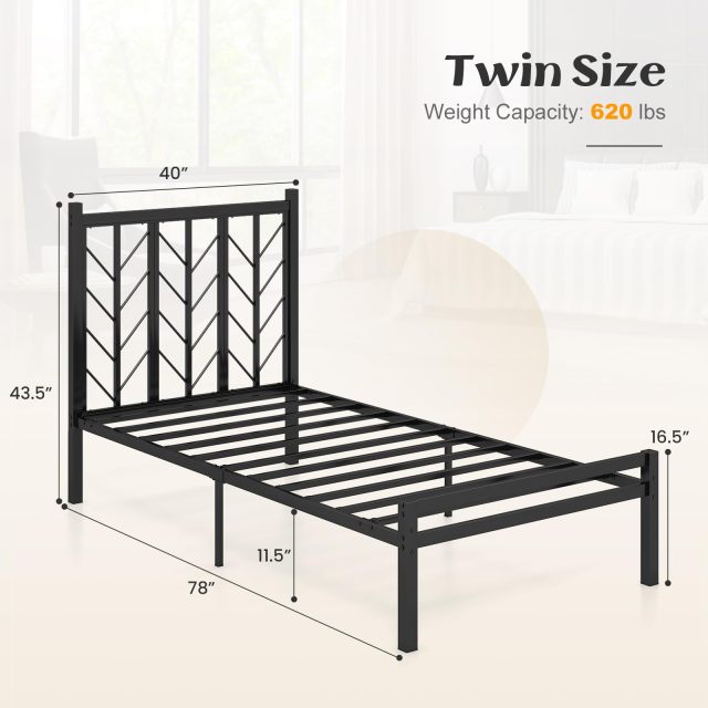 KOMFOTT Metal Platform Bed Frame
