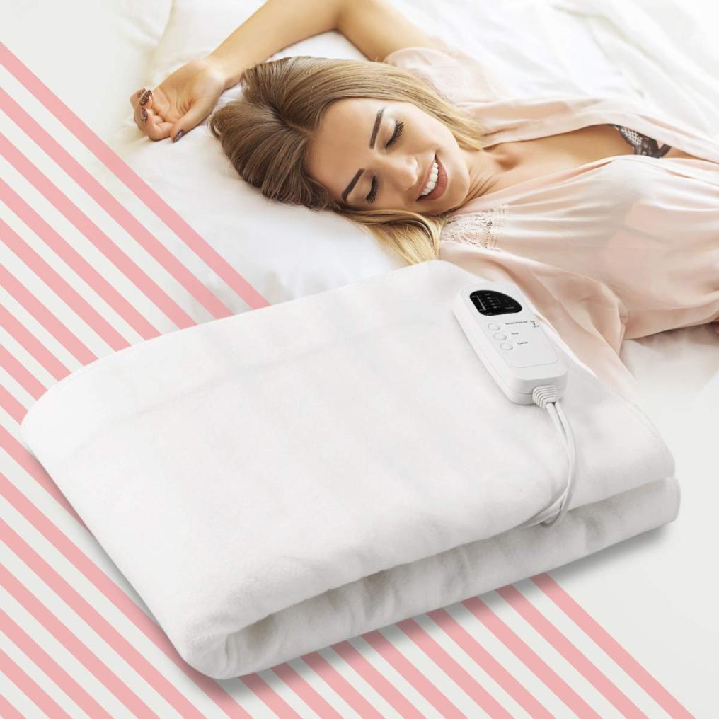 KOMFOTT Smart Electric Heated Mattress Pad, Heating Bed Topper Blankets w/ Low-Voltage,Fast Heating