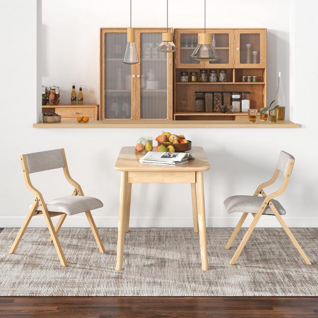 KOMFOTT Folding Dining Chairs Set of 2/4, No Assembly Required