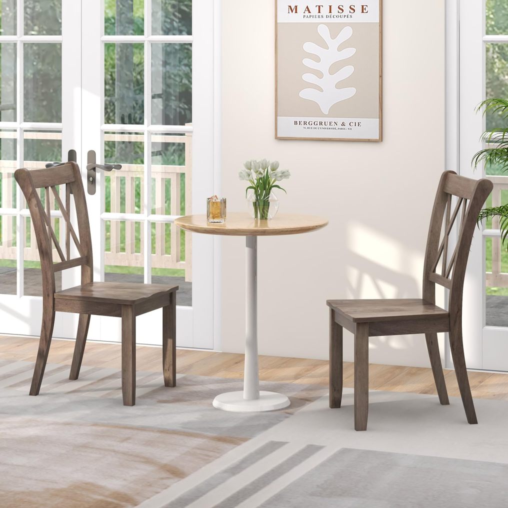 KOMFOTT Wood Dining Chairs Set of 2/4