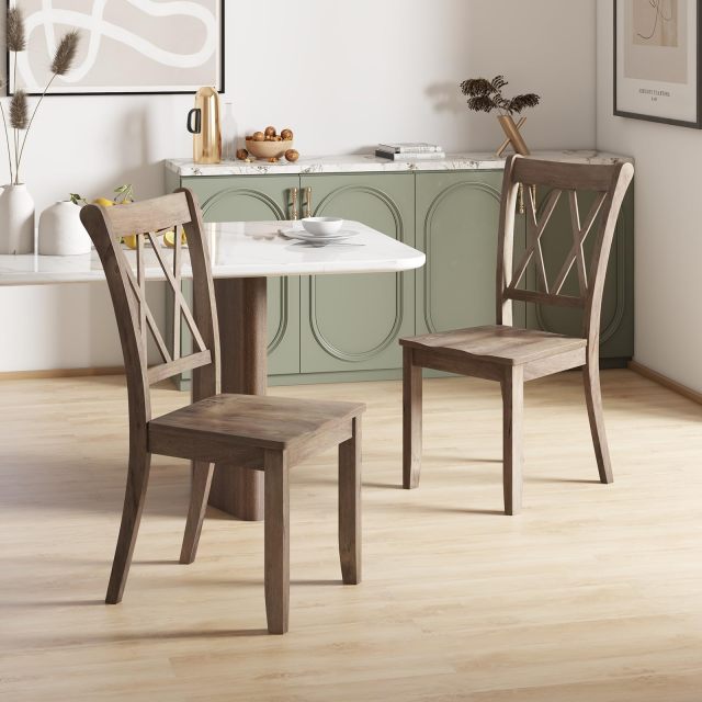 KOMFOTT Wood Dining Chairs Set of 2/4