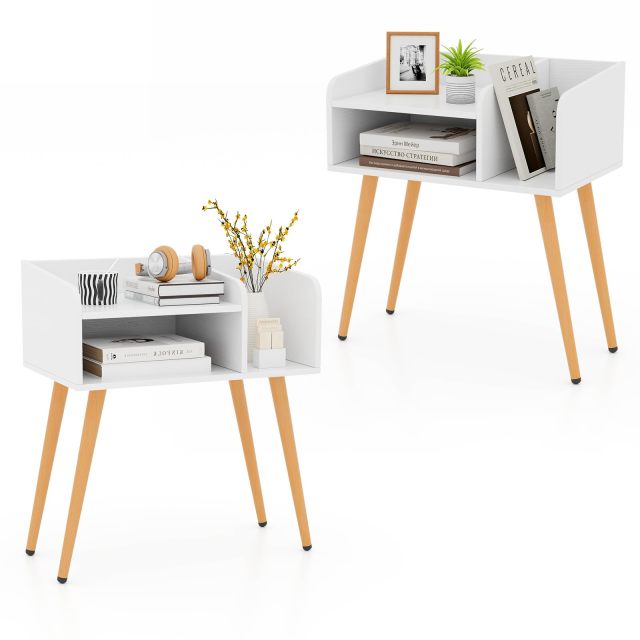 KOMFOTT Nightstand with Open Shelves(1/2)
