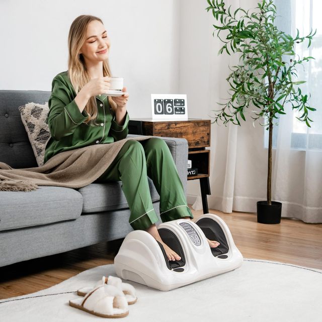 KOMFOTT Electric Shiatsu Foot Massager with Remote and 4 Massage Modes
