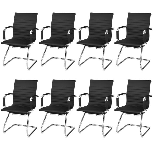 KOMFOTT Office Reception Chairs- Guest Chairs, Conference Chair with Arm, Anti-Slip Foot Pads