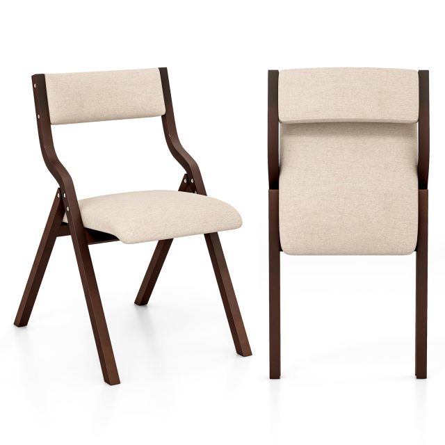 KOMFOTT Folding Dining Chairs Set of 2/4, No Assembly Required