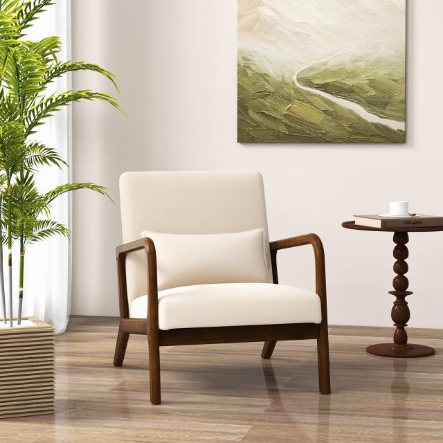 KOMFOTT Modern Accent Chair with Pillow