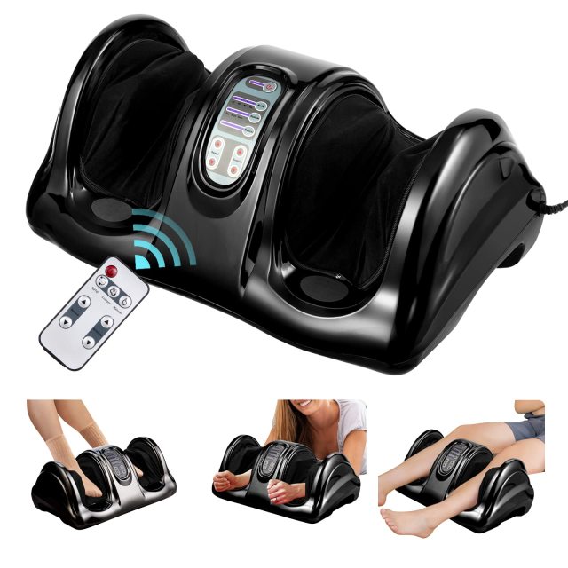 KOMFOTT Electric Shiatsu Foot Massager with Remote and 4 Massage Modes