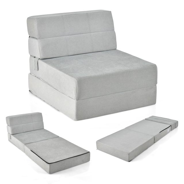KOMFOTT Convertible Sofa Bed, Floor Couch Sleeper, Folding Futon Guest Bed