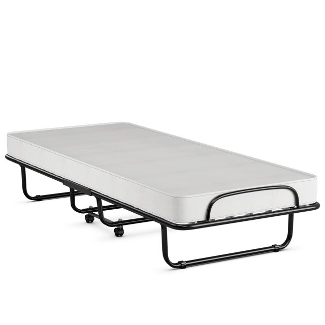 KOMFOTT Portable Rollaway Bed with 4" Memory Foam Mattress for Adults and Guests